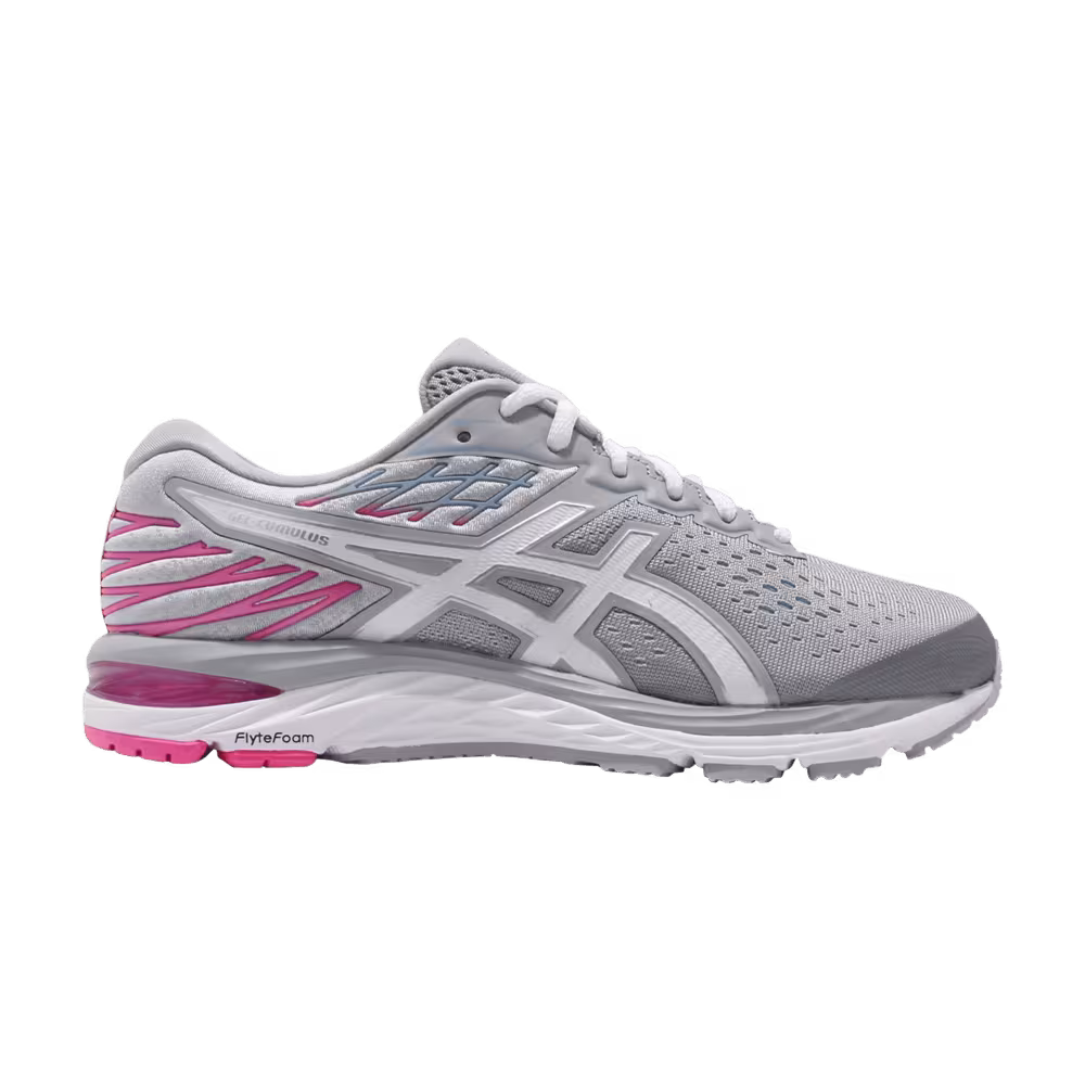 Asics Women's Gel Cumulus 21 Wide Piedmont Grey Pink