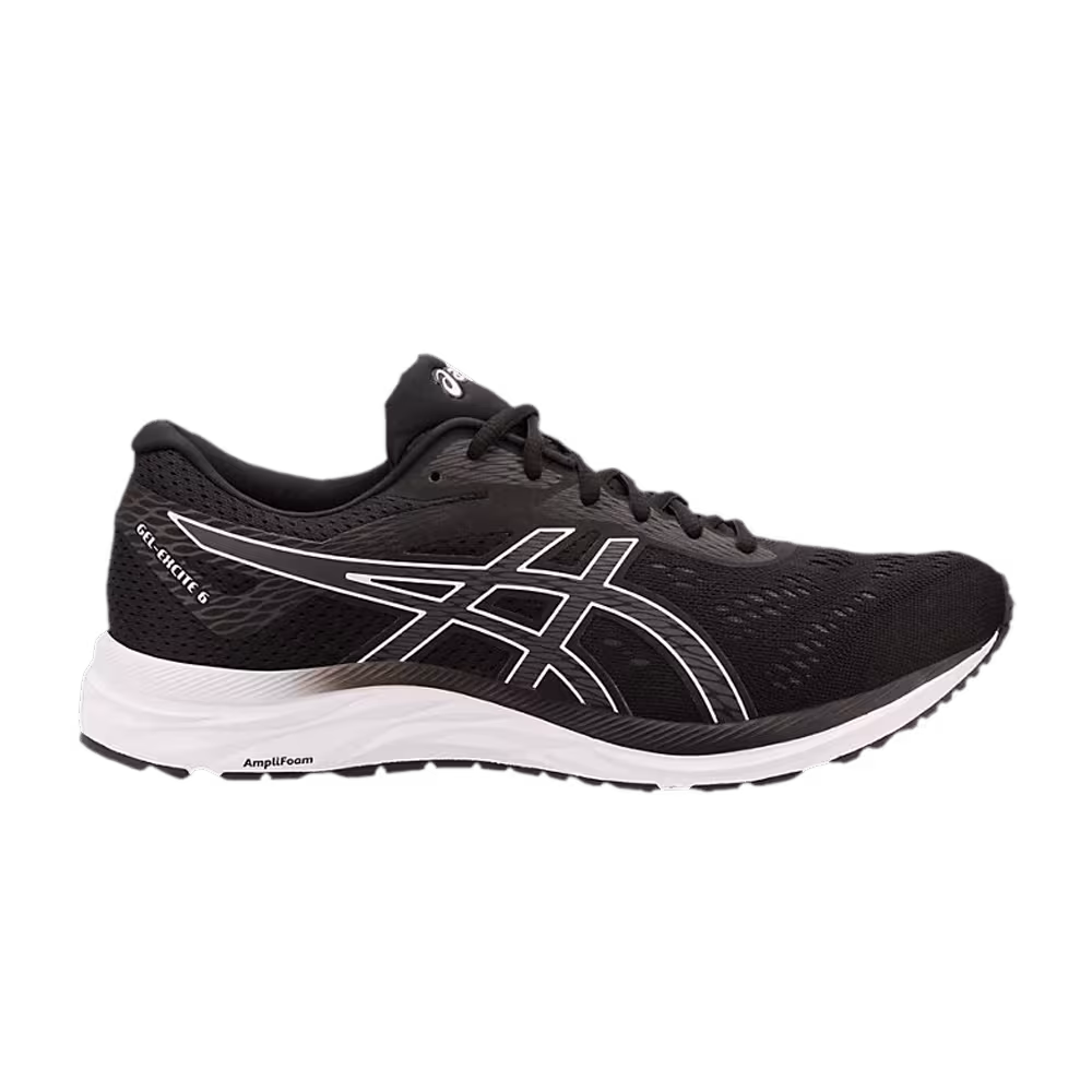 Asics Gel Excite 6 4E Wide Black White