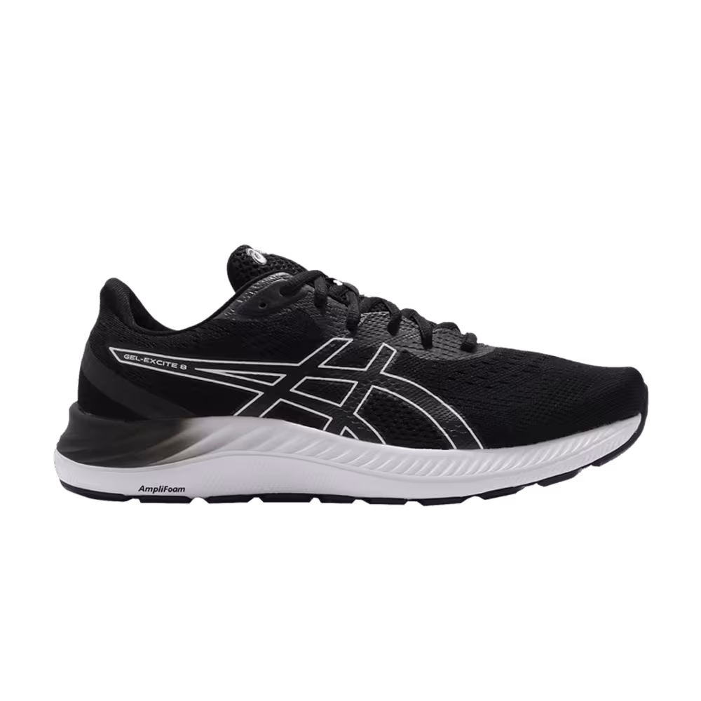 Asics Gel Excite 8 4E Wide Black White