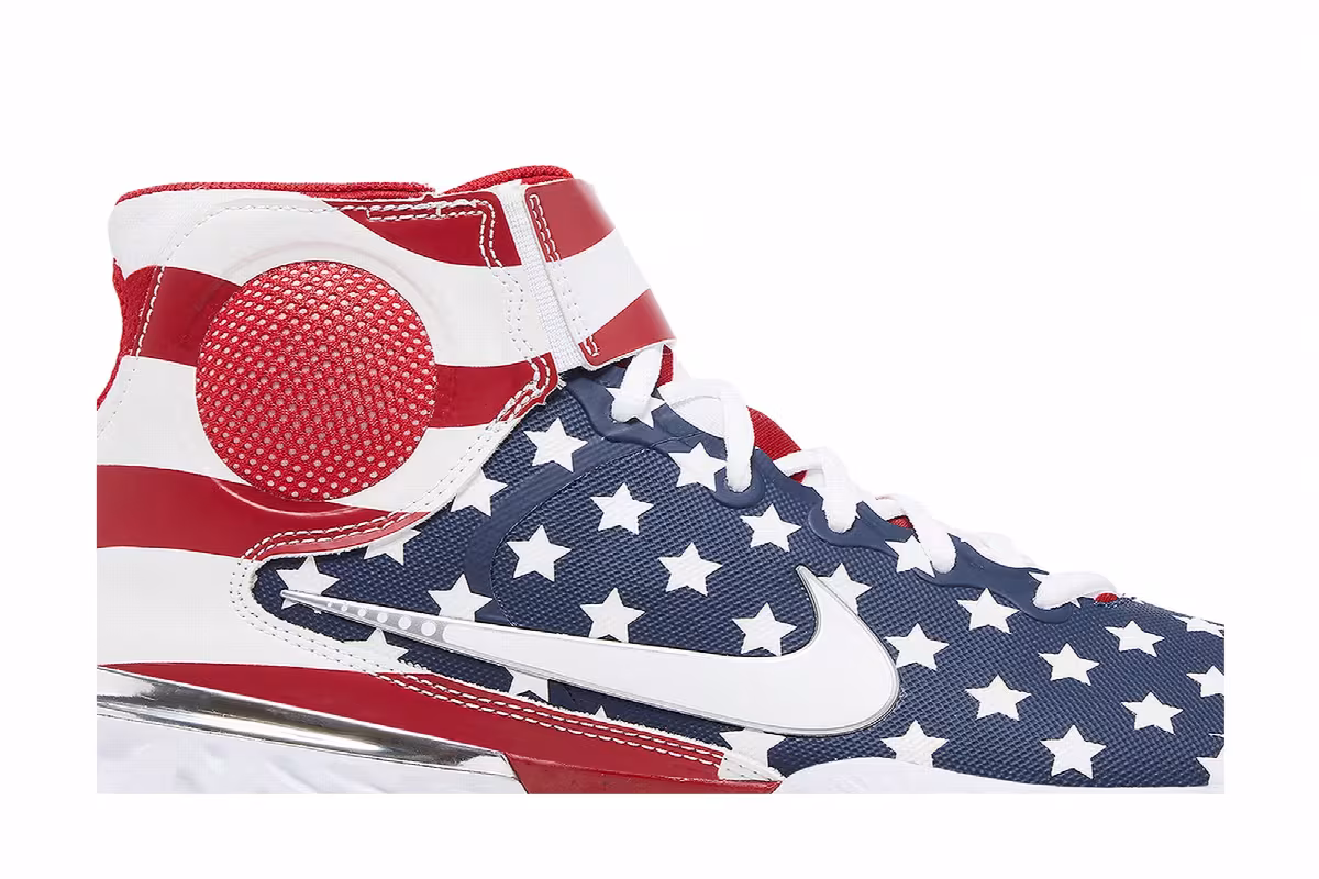 Nike Alpha Huarache Elite 3 Mid Stars and Stripes, view 3