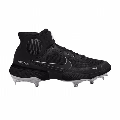 Nike Alpha Huarache Elite 3 Mid 'Black Metallic Silver'