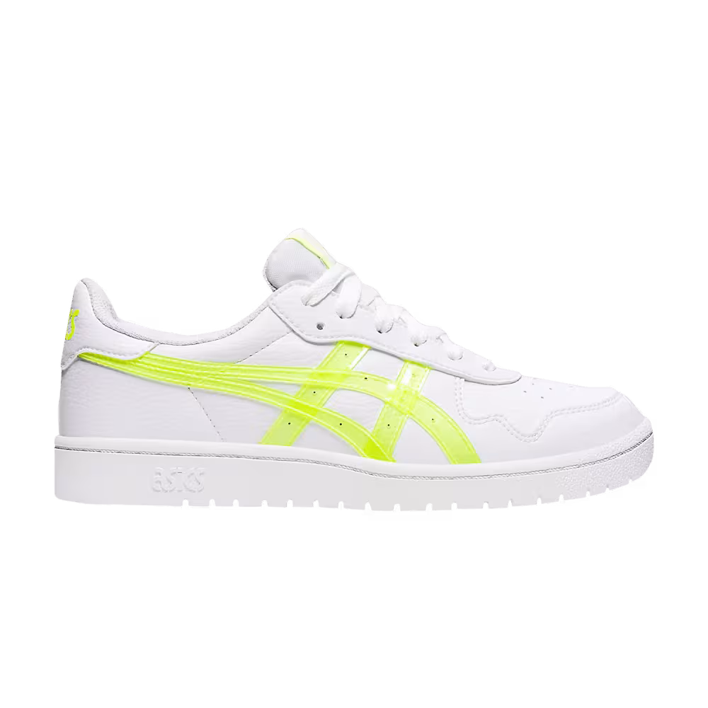 Asics Women's Japan S White Safety Yellow