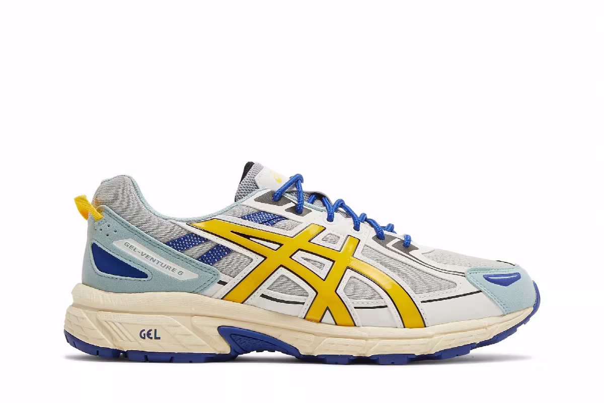 Asics Gel Venture 6 Piedmont Grey Vibrant Yellow, view 2