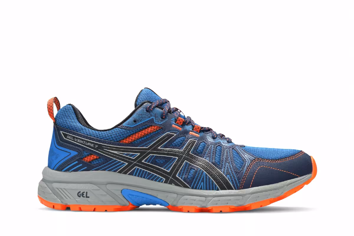 Asics Gel Venture 7 4E Wide Electric Blue Rock, view 2