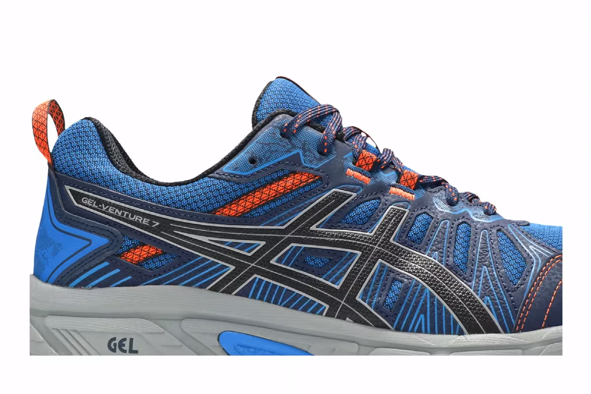 Asics Gel Venture 7 4E Wide Electric Blue Rock, view 3