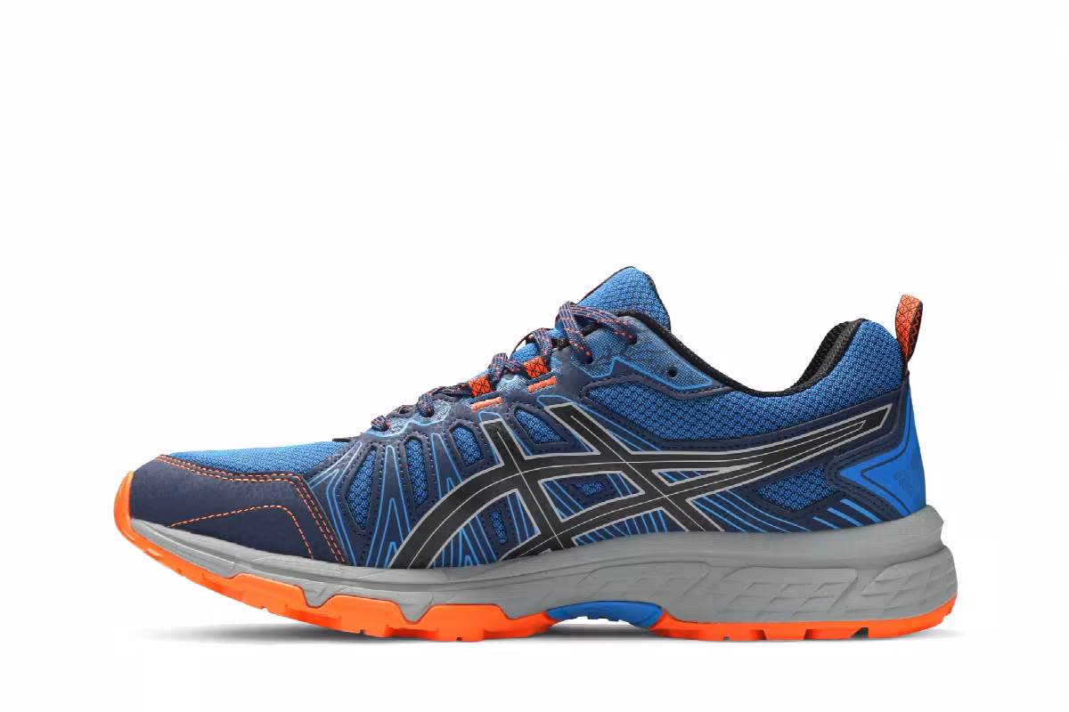 Asics Gel Venture 7 4E Wide Electric Blue Rock, view 4