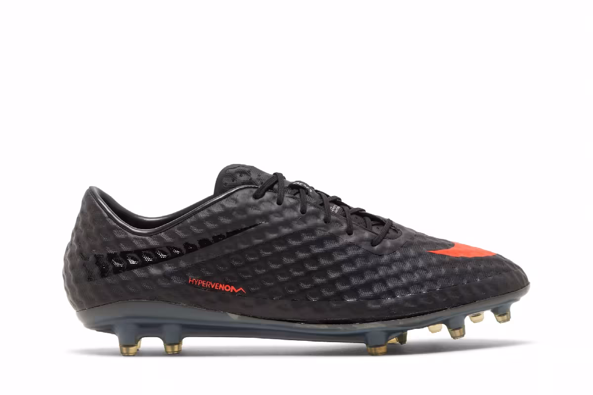 Nike Hypervenom Phantom FG Dark Charcoal Total Crimson, view 2