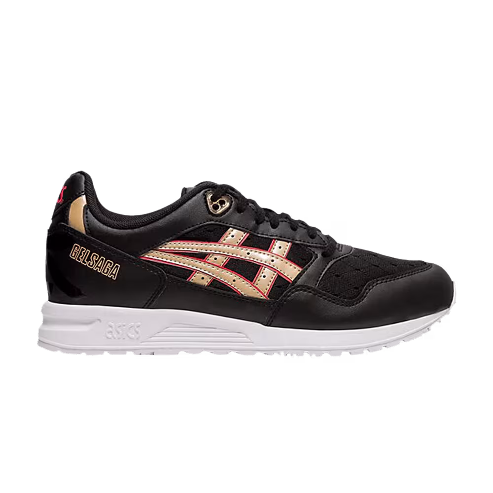 ASICS Women's Gel Saga Black Frosted Almond