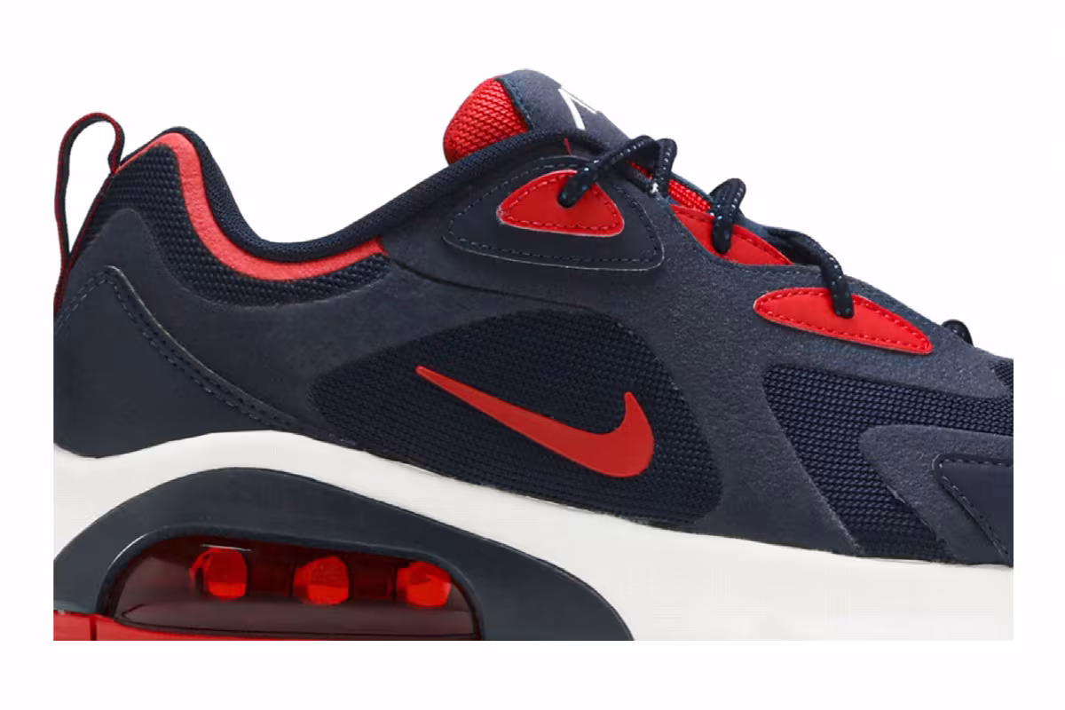 Nike Air Max 200 Obsidian University Red, view 3