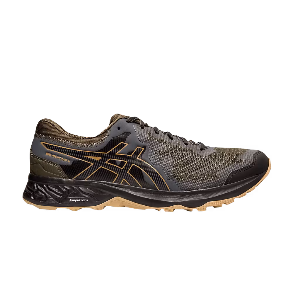 Asics Gel Sonoma 4 4E Wide Olive Canvas Black