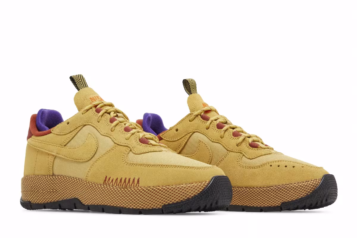 Nike Women's Air Force 1 Wild Wheat Gold, view 9