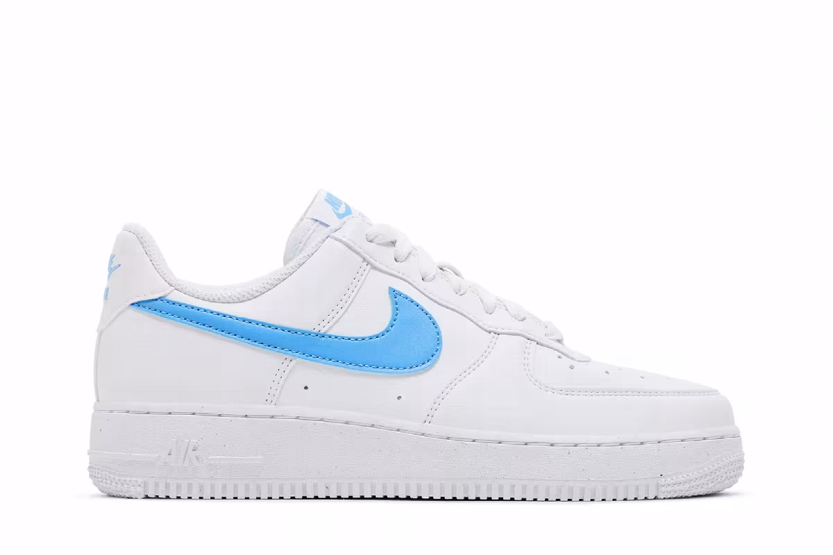 Nike Women's Air Force 1 White University Blue, view 2