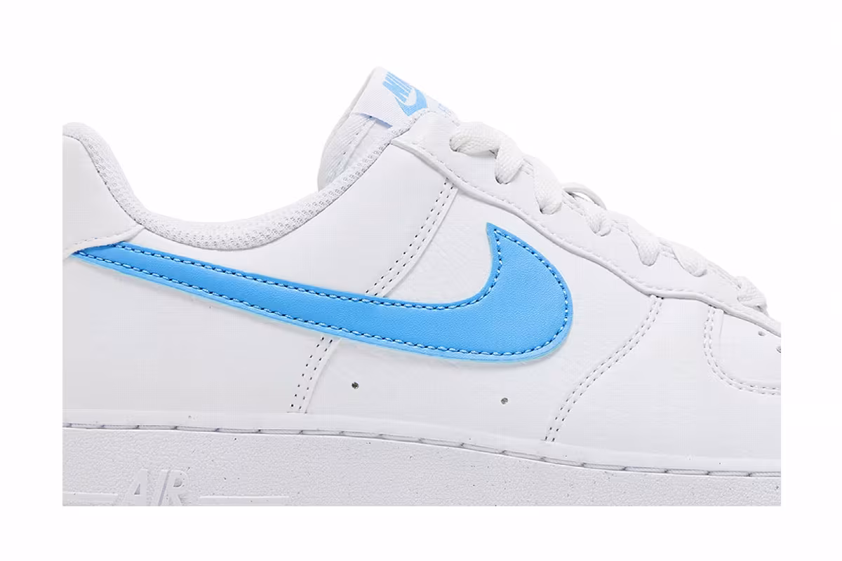 Nike Women's Air Force 1 White University Blue, view 3