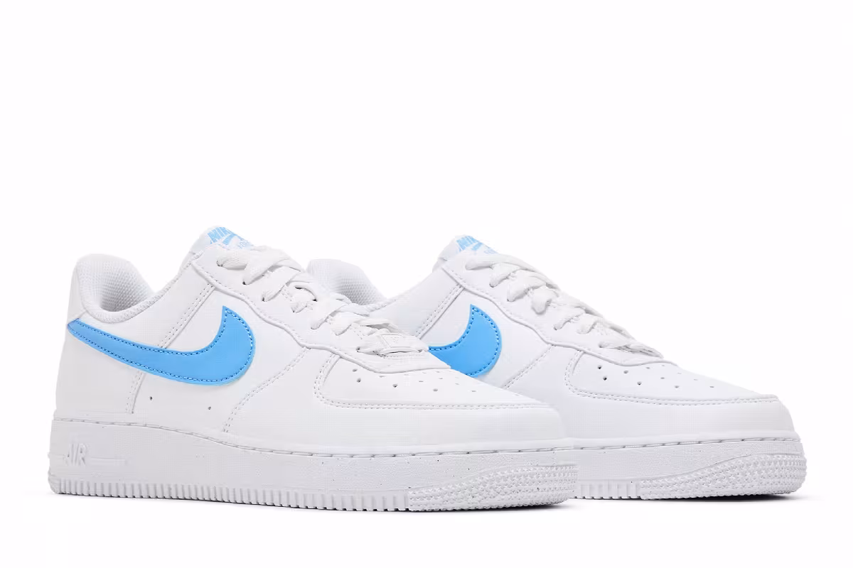 Nike Women's Air Force 1 White University Blue, view 9