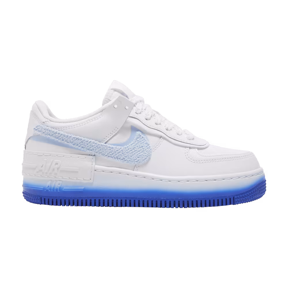 Nike Women's Air Force 1 Shadow Chenille Swoosh - Blue Tint