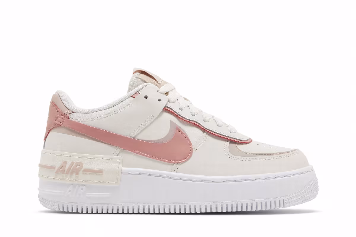 Nike Women's Air Force 1 Shadow Phantom Pink Oxford, view 2