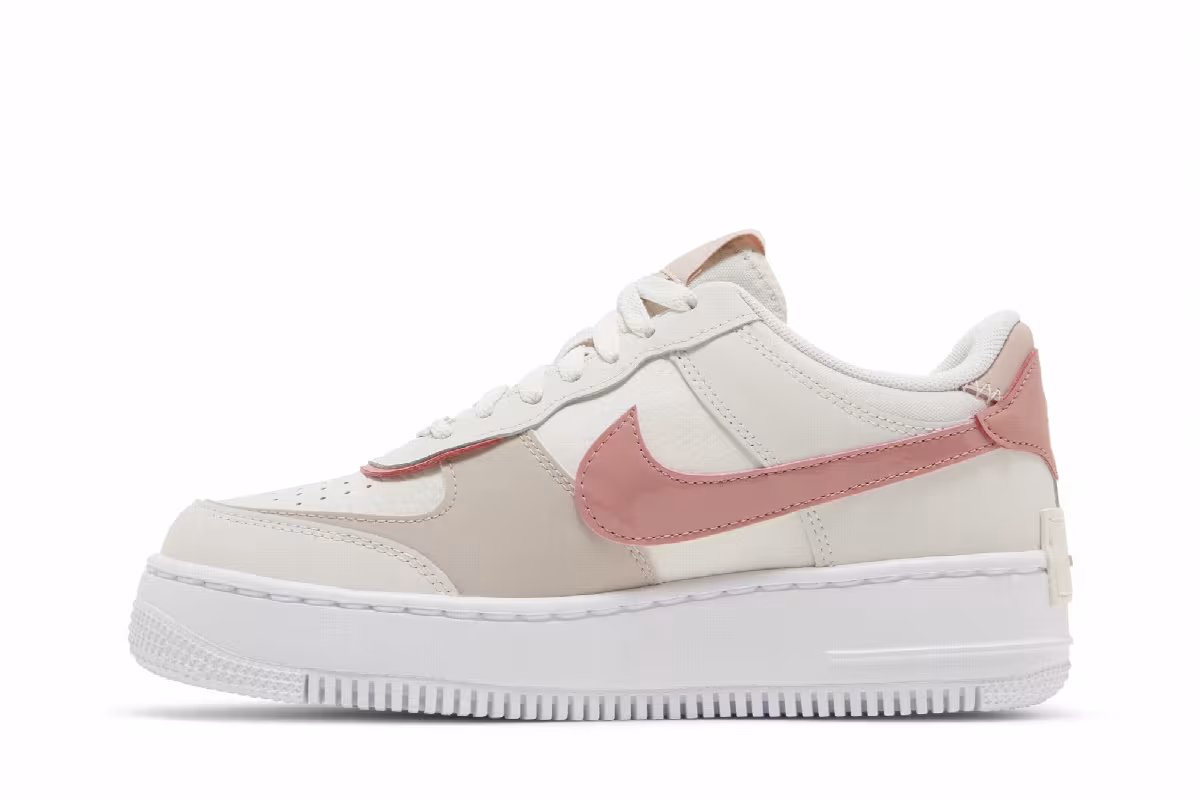 Nike Women's Air Force 1 Shadow Phantom Pink Oxford, view 4