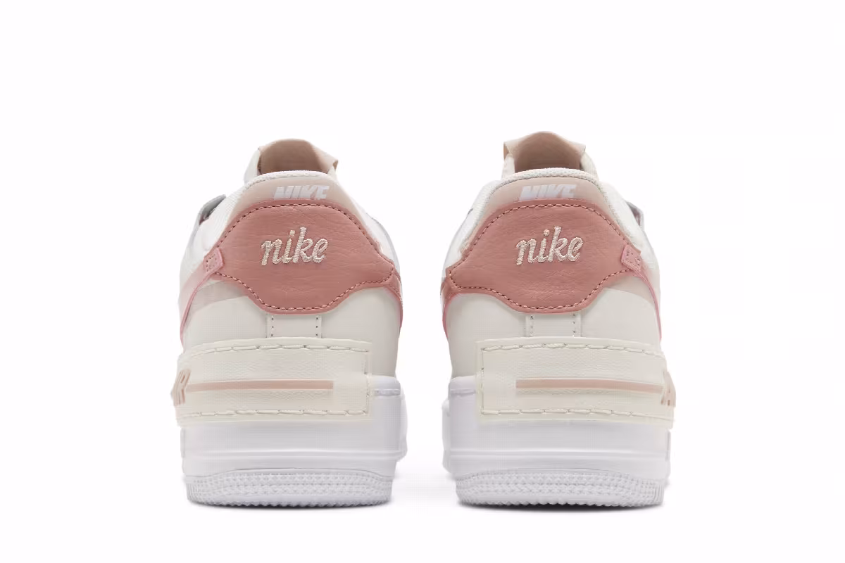 Nike Women's Air Force 1 Shadow Phantom Pink Oxford, view 7