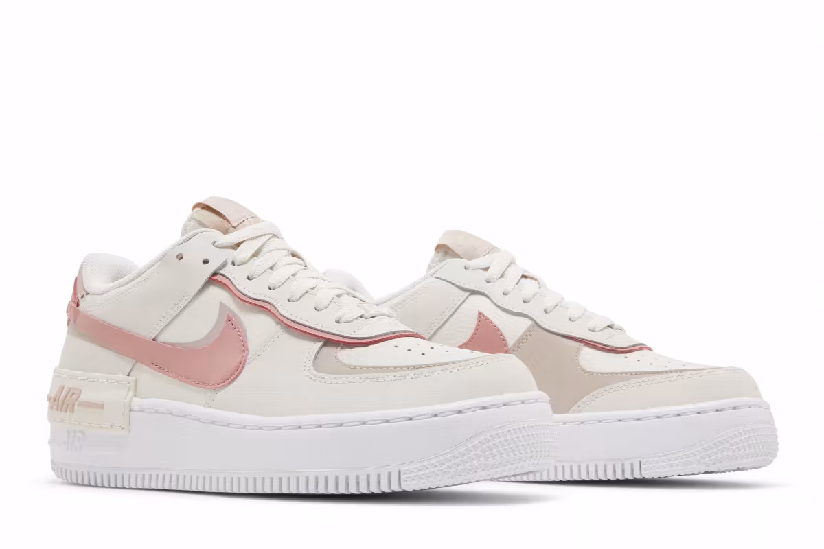 Nike Women's Air Force 1 Shadow Phantom Pink Oxford, view 9