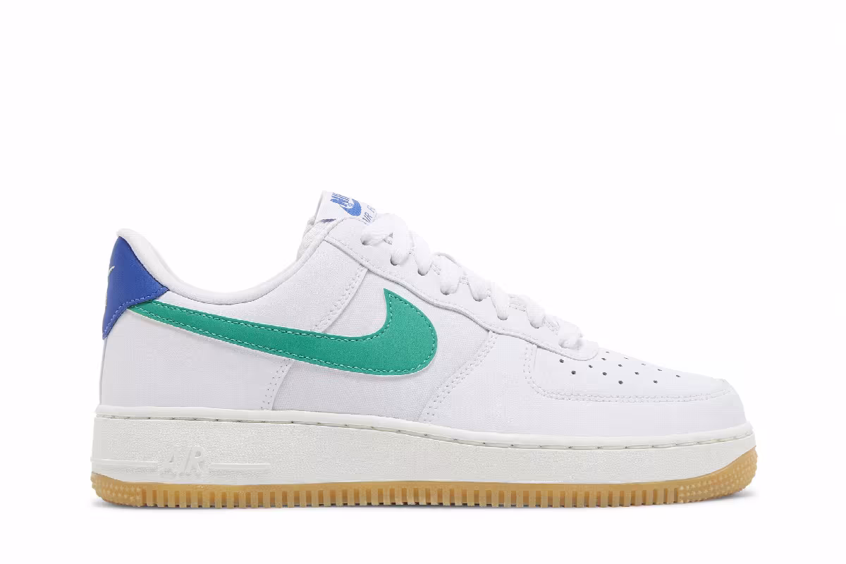 Nike Women's Air Force 1 White Stadium Green, view 2