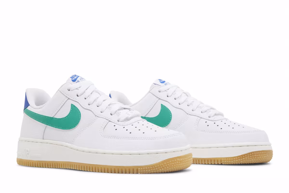 Nike Women's Air Force 1 White Stadium Green, view 9