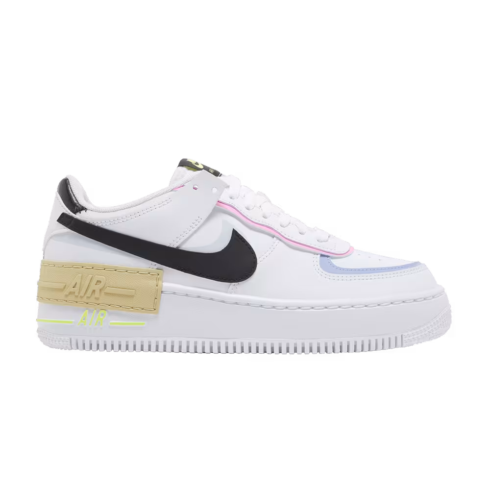 Nike Women's Air Force 1 Shadow White Black Pastel