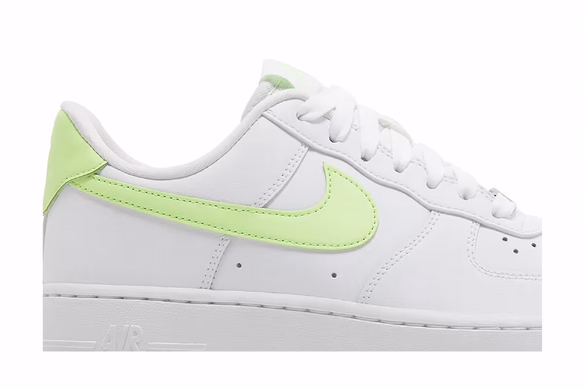 Nike Women's Air Force 1 White Lime Green, view 3