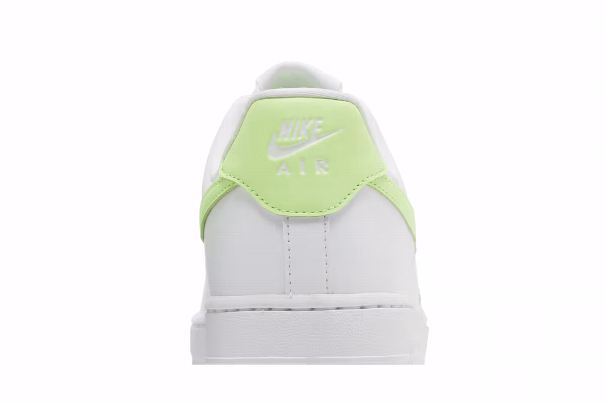 Nike Women's Air Force 1 White Lime Green, view 8