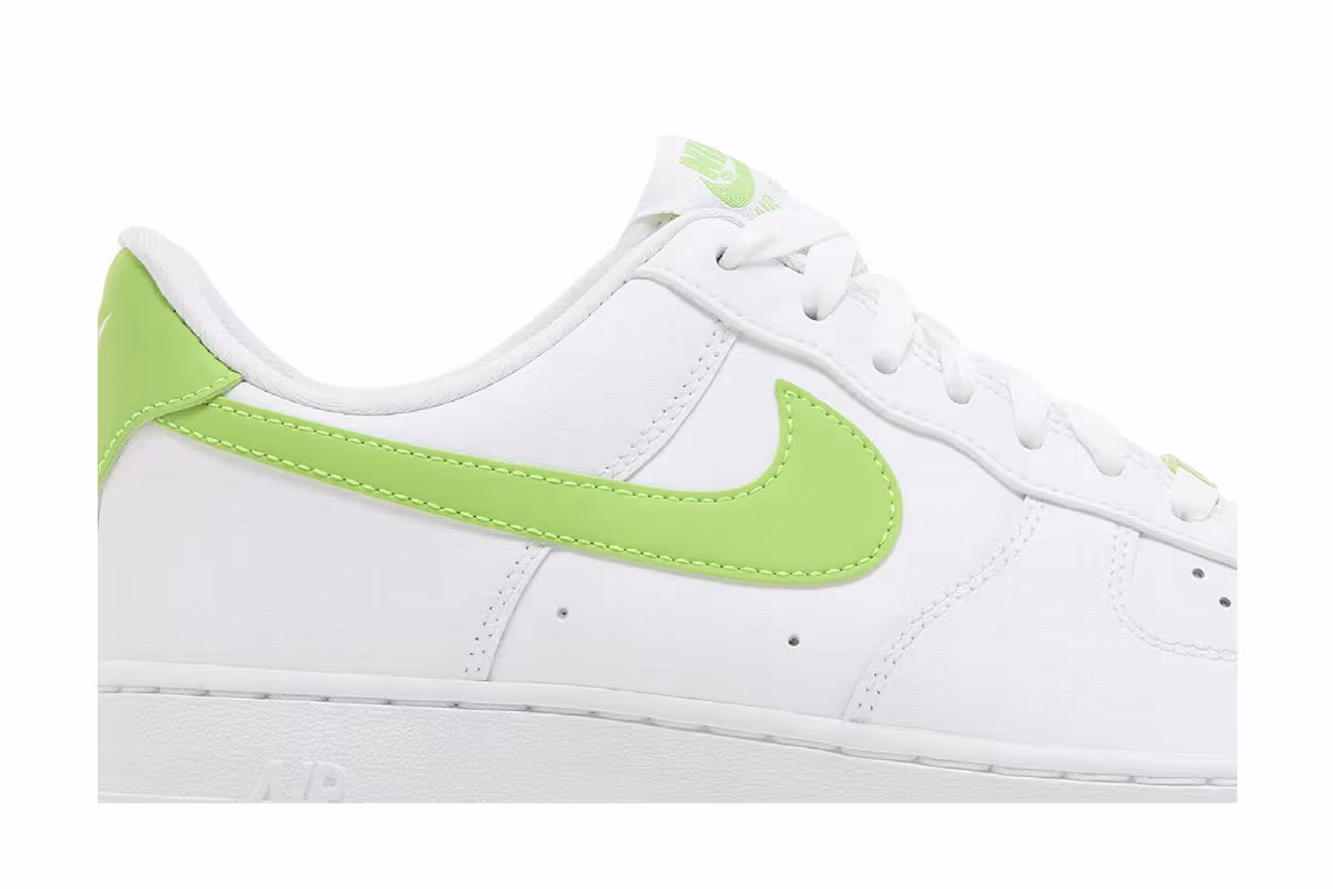 Nike Women's Air Force 1 White Action Green, view 3