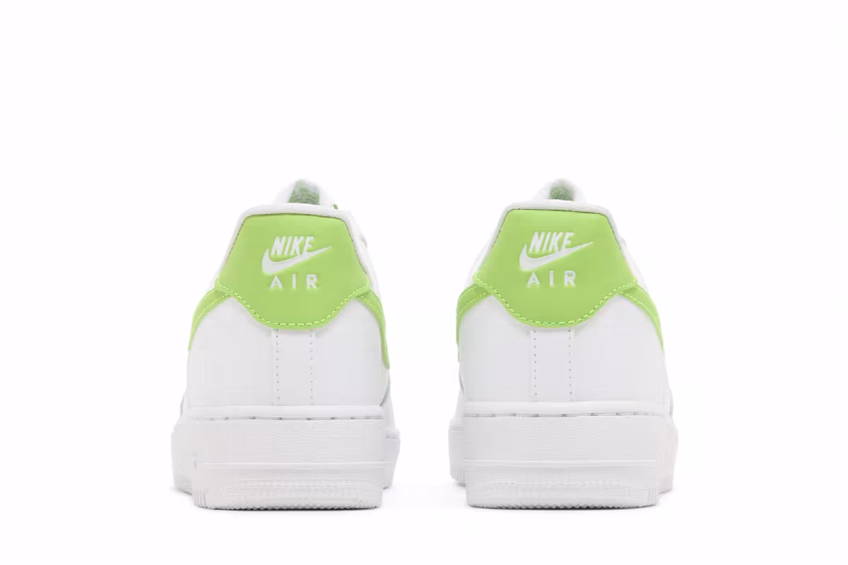 Nike Women's Air Force 1 White Action Green, view 7