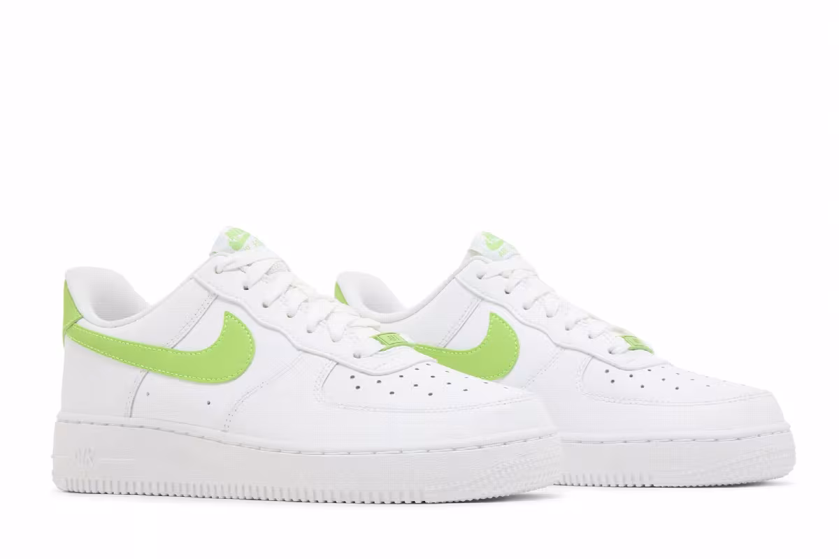 Nike Women's Air Force 1 White Action Green, view 9