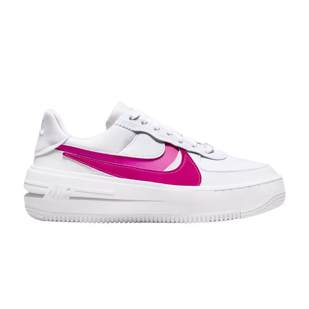 Nike Women's Air Force 1 PLT.AF.ORM White Fireberry