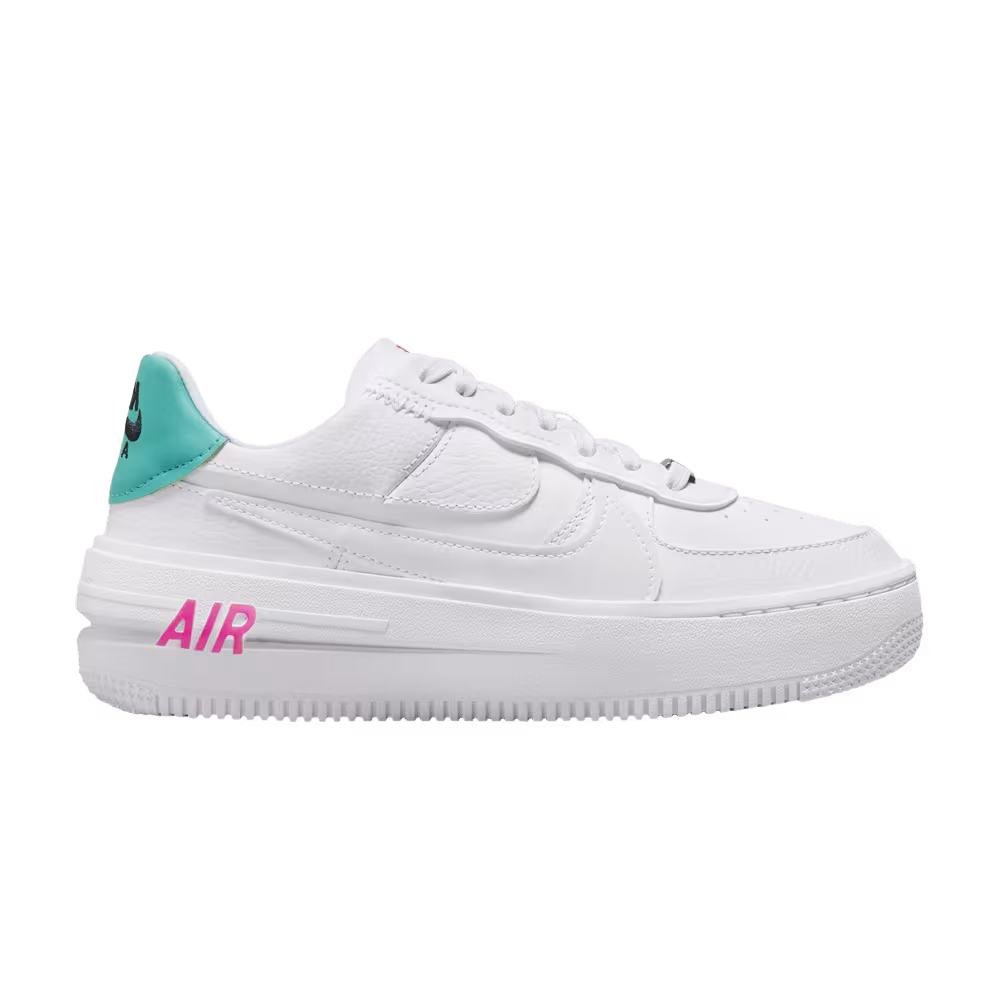 Nike Women's Air Force 1 PLT.AF.ORM White Jade Pink