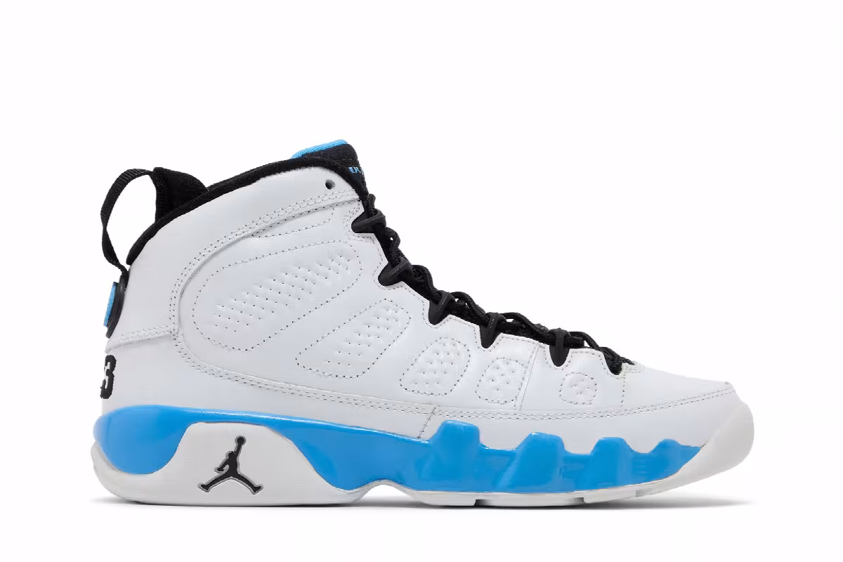 Air Jordan 9 GS Powder Blue 2010, view 2