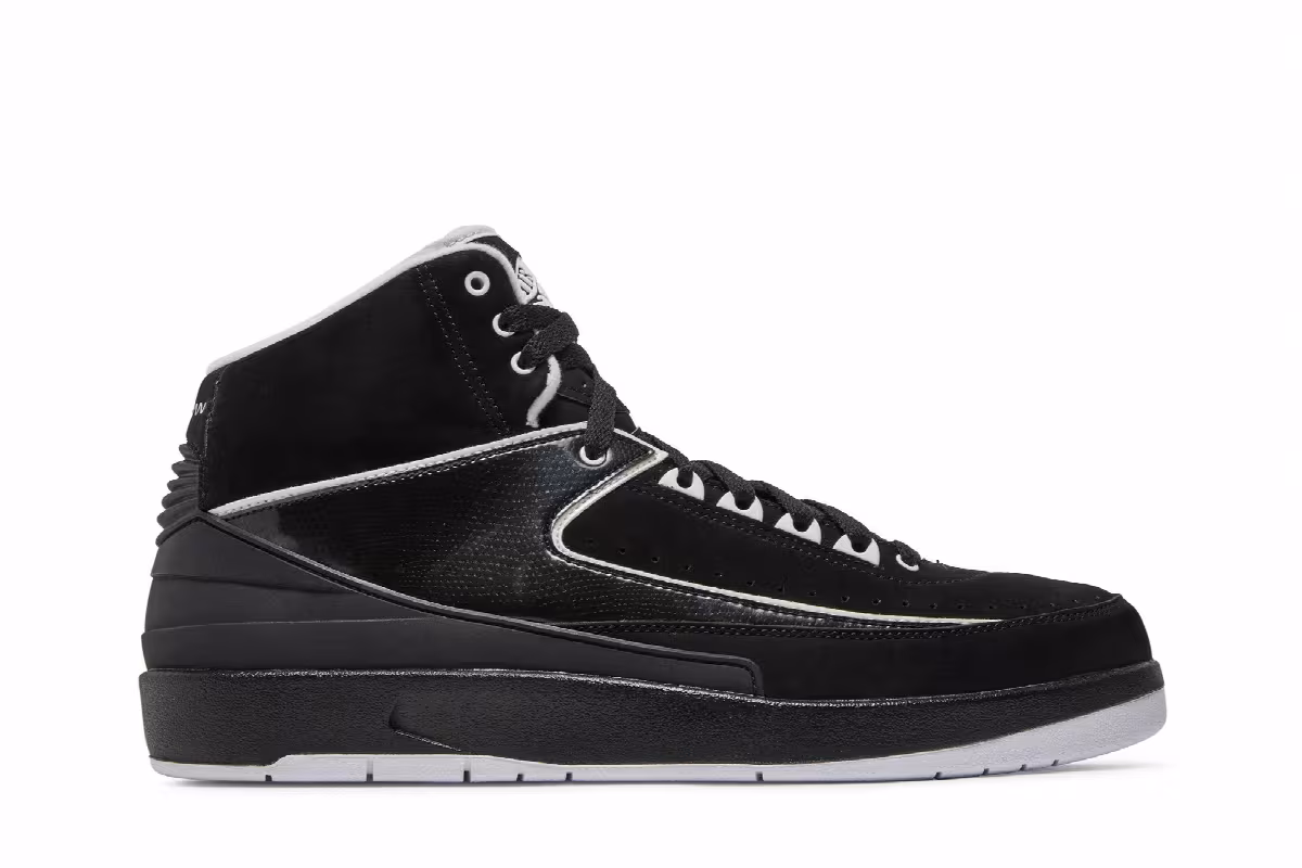 Air Jordan 2 QF Black White, view 2