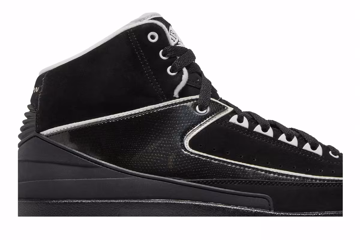 Air Jordan 2 QF Black White, view 3