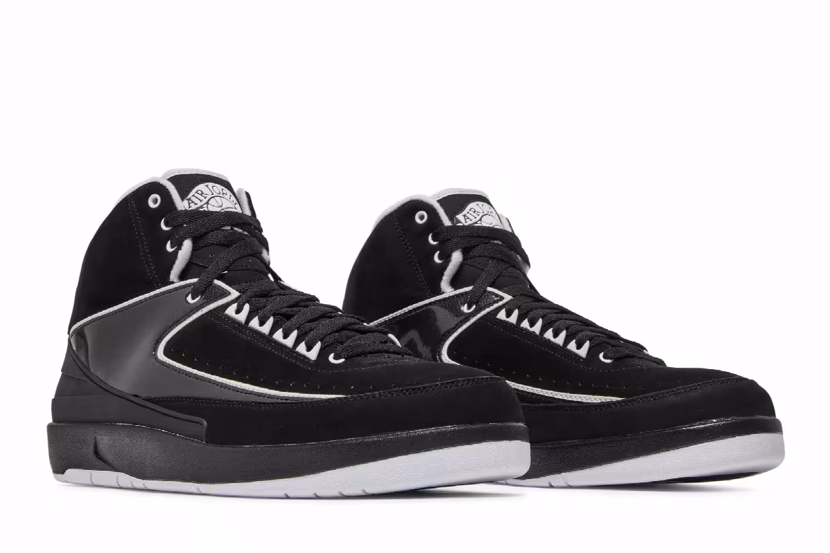 Air Jordan 2 QF Black White, view 9