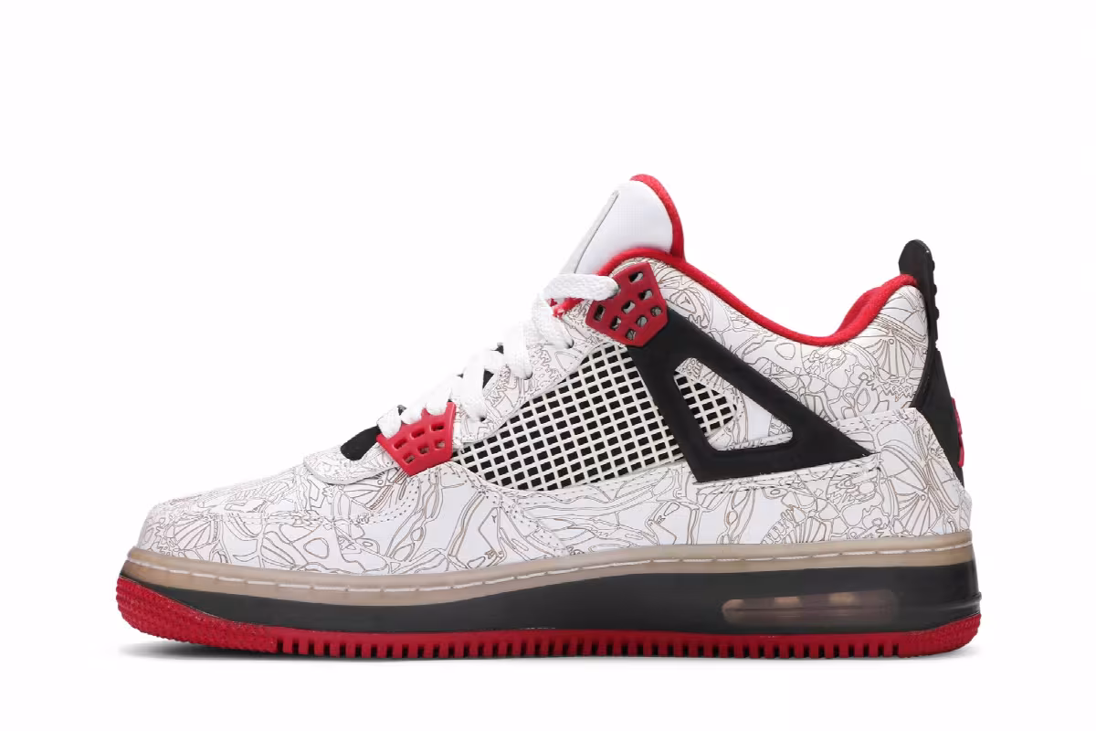 Air Jordan Fusion 4 Premier White Laser, view 4