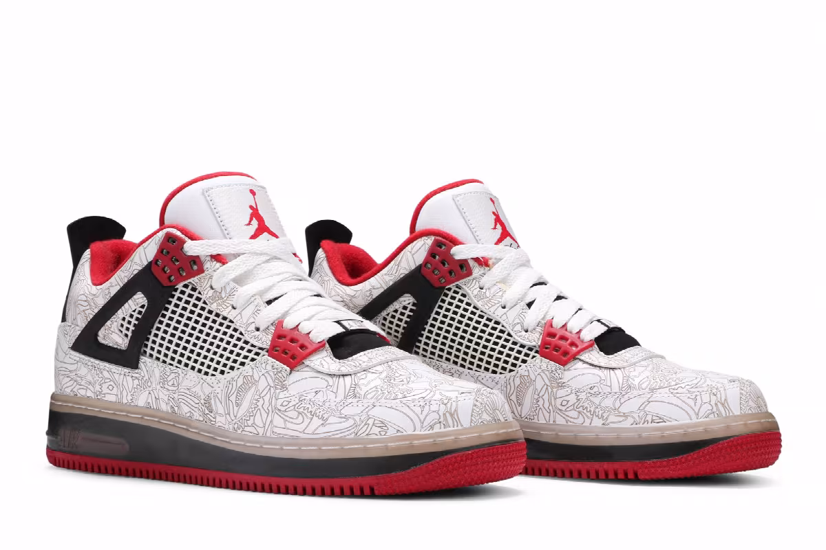 Air Jordan Fusion 4 Premier White Laser, view 9