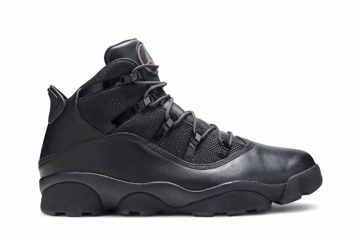 Air Jordan Winterized 6 Rings Black 2010, view 2