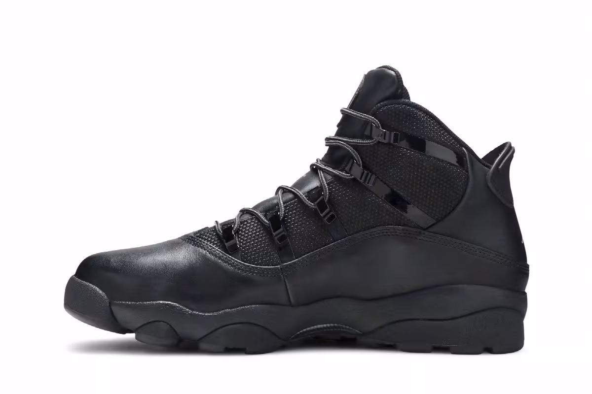 Air Jordan Winterized 6 Rings Black 2010, view 4