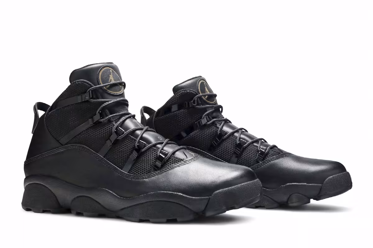 Air Jordan Winterized 6 Rings Black 2010, view 9