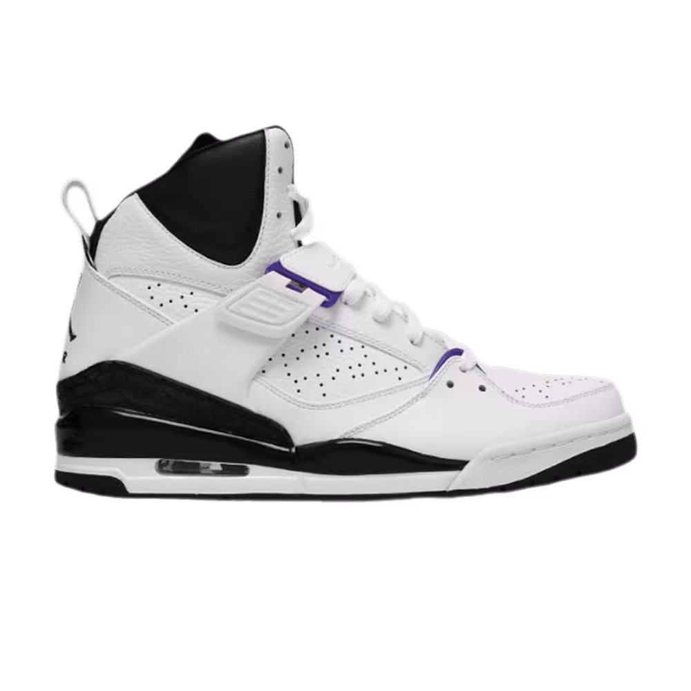 Air Jordan Flight 45 High White Varsity Purple