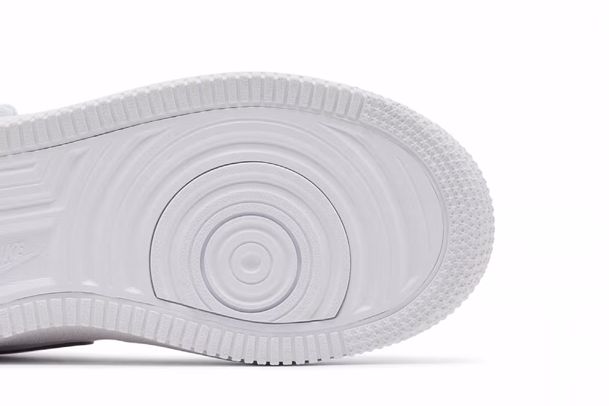 Nike Air Force 1 Mid EasyOn SE GS Triple White, view 6
