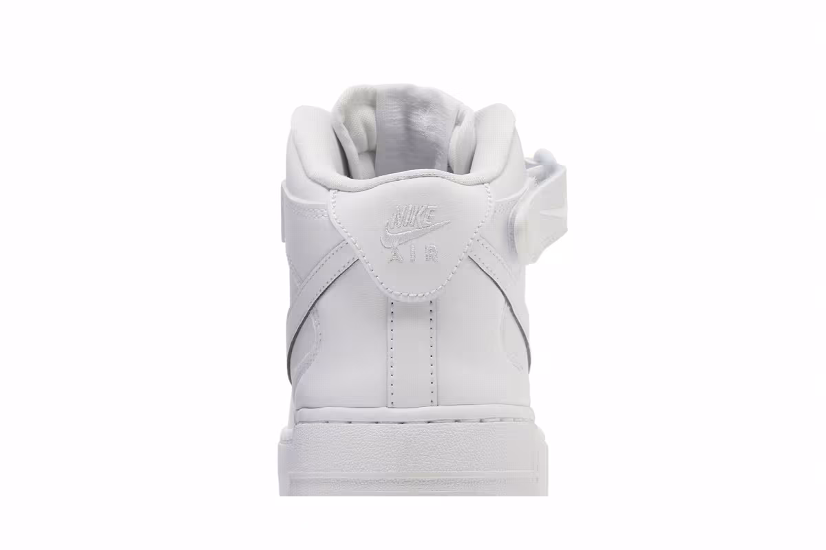 Nike Air Force 1 Mid EasyOn SE GS Triple White, view 8