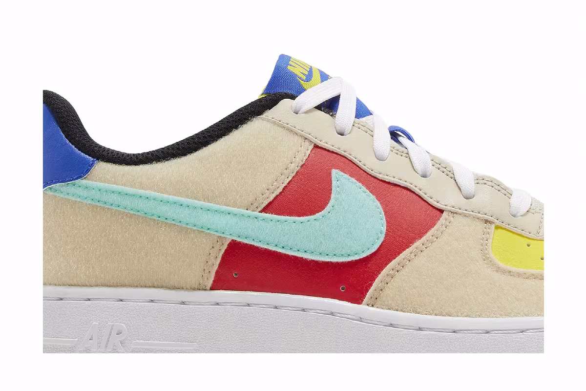 Nike Air Force 1 Low GS Multi-Color Velcro, view 3