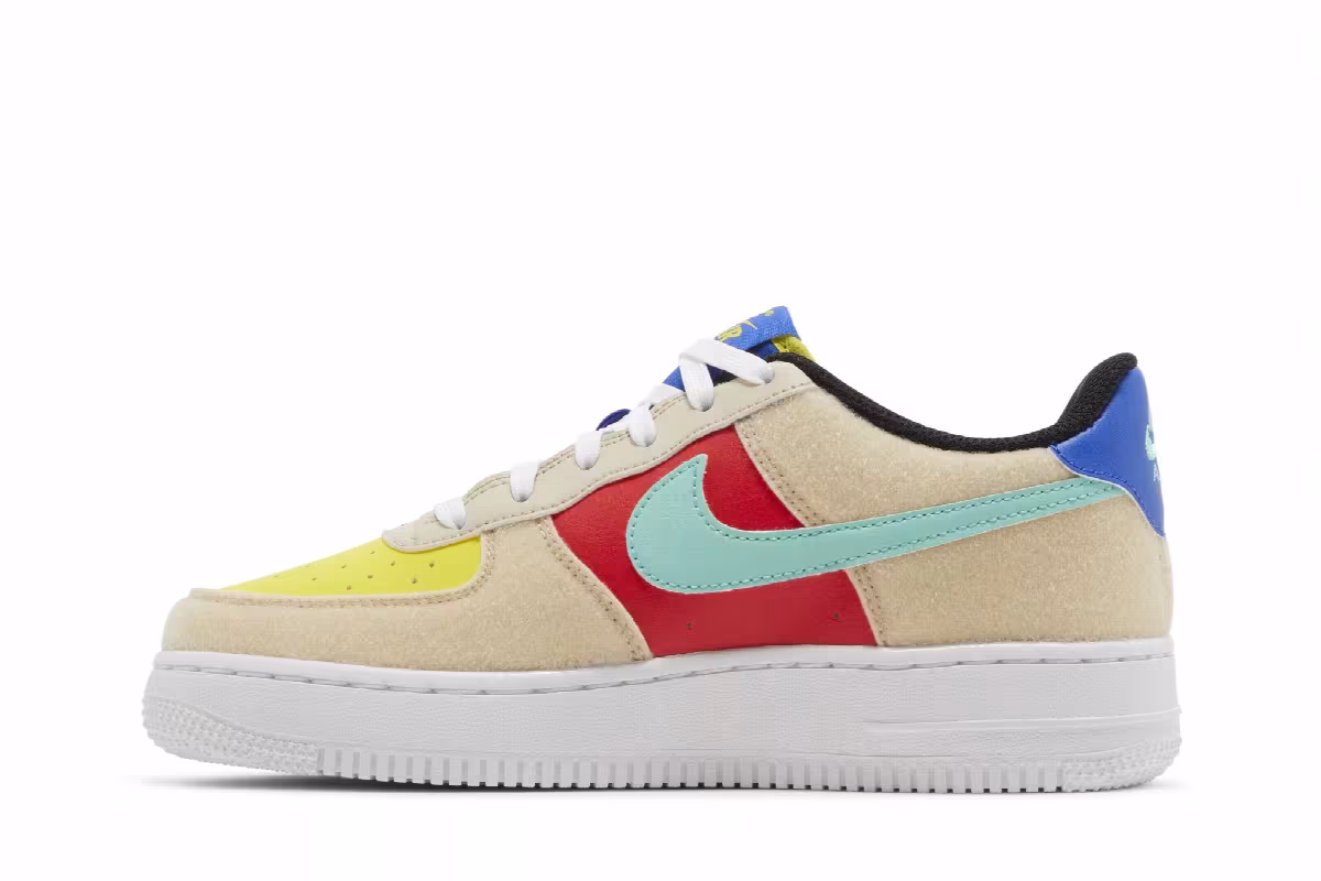 Nike Air Force 1 Low GS Multi-Color Velcro, view 4