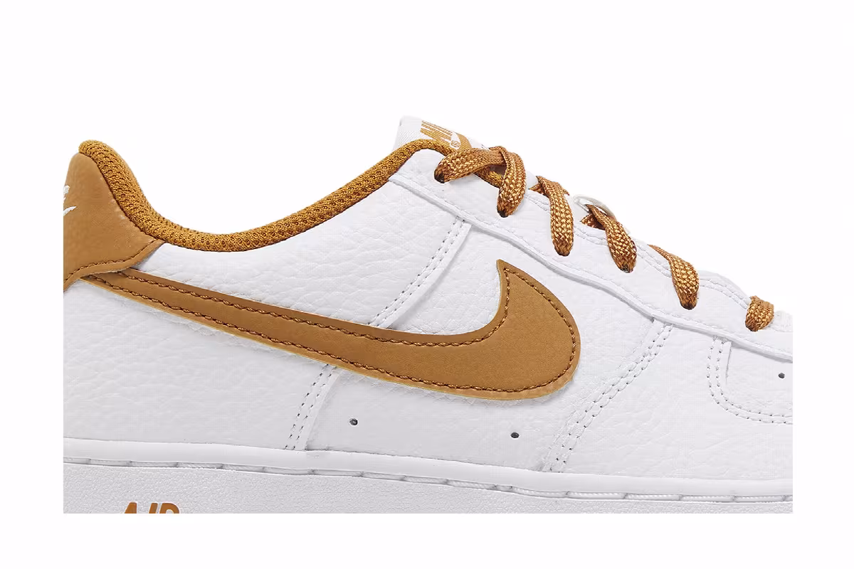 Nike Air Force 1 GS White Desert Ochre, view 3
