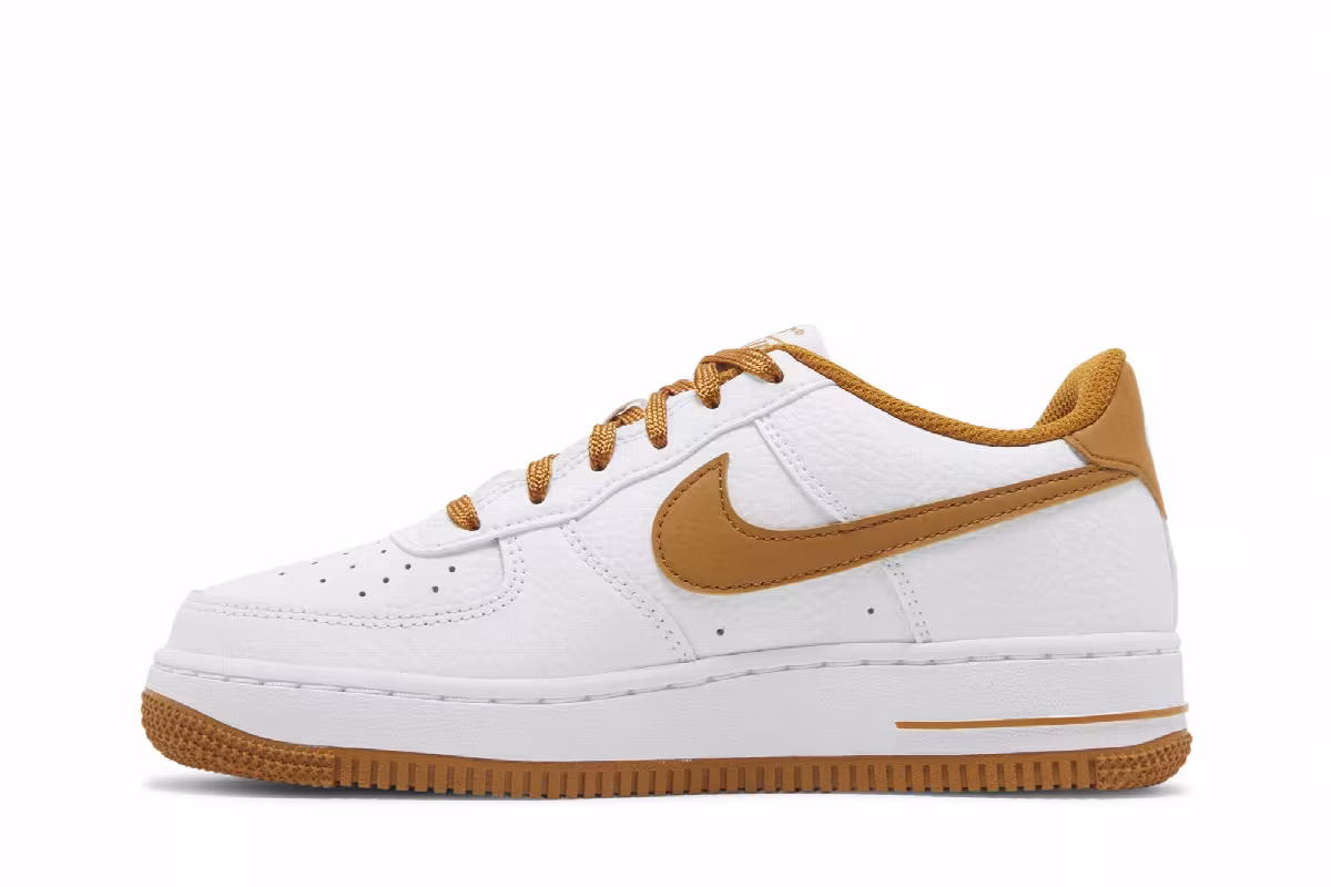 Nike Air Force 1 GS White Desert Ochre, view 4