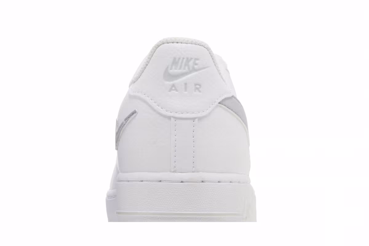Nike Air Force 1 GS Cut Out Swoosh - White Photon Dust, view 8